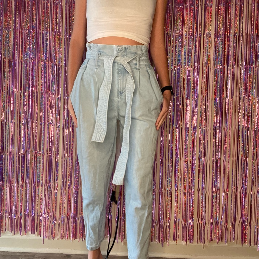 Paper Bag High Waisted Jeans